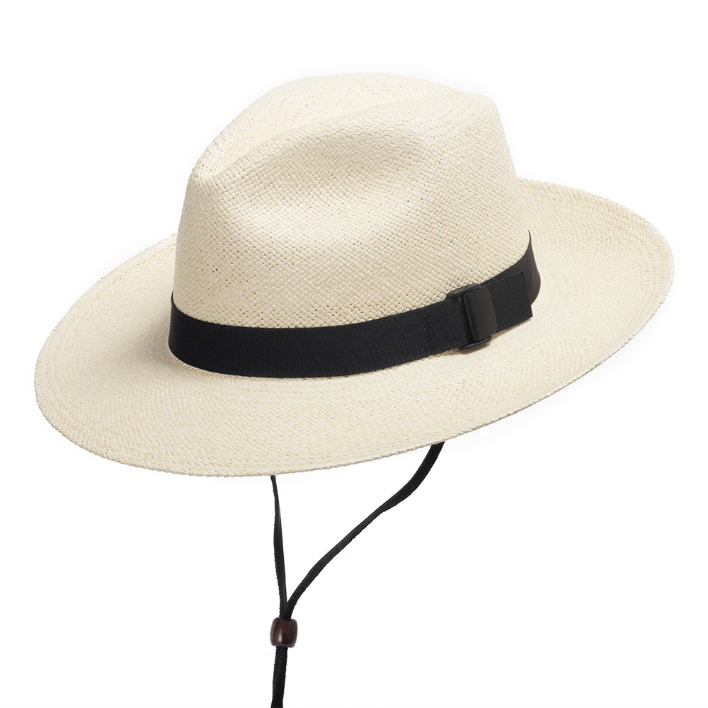 Natural with Black Leather Chin Strap