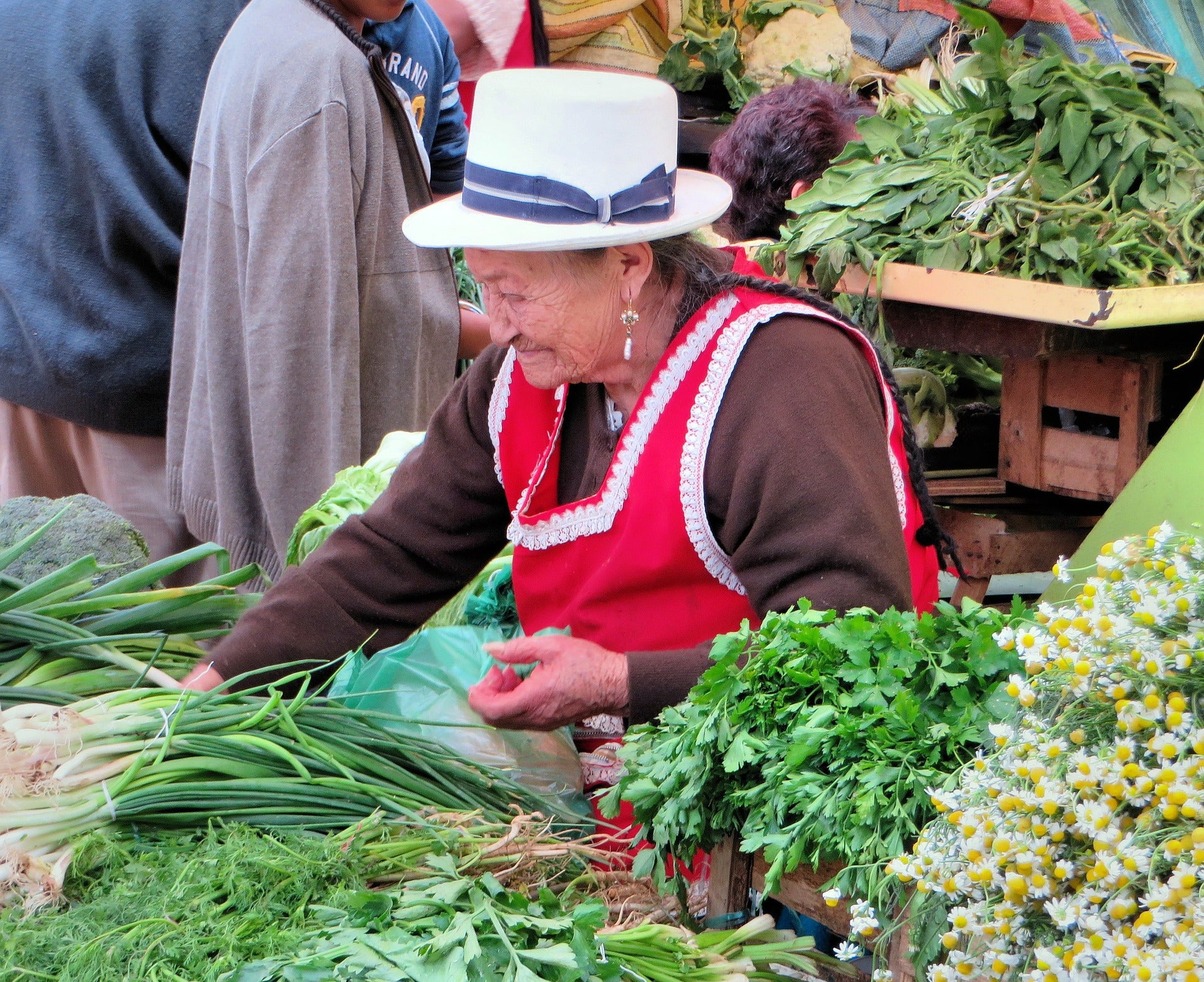 Woman at market