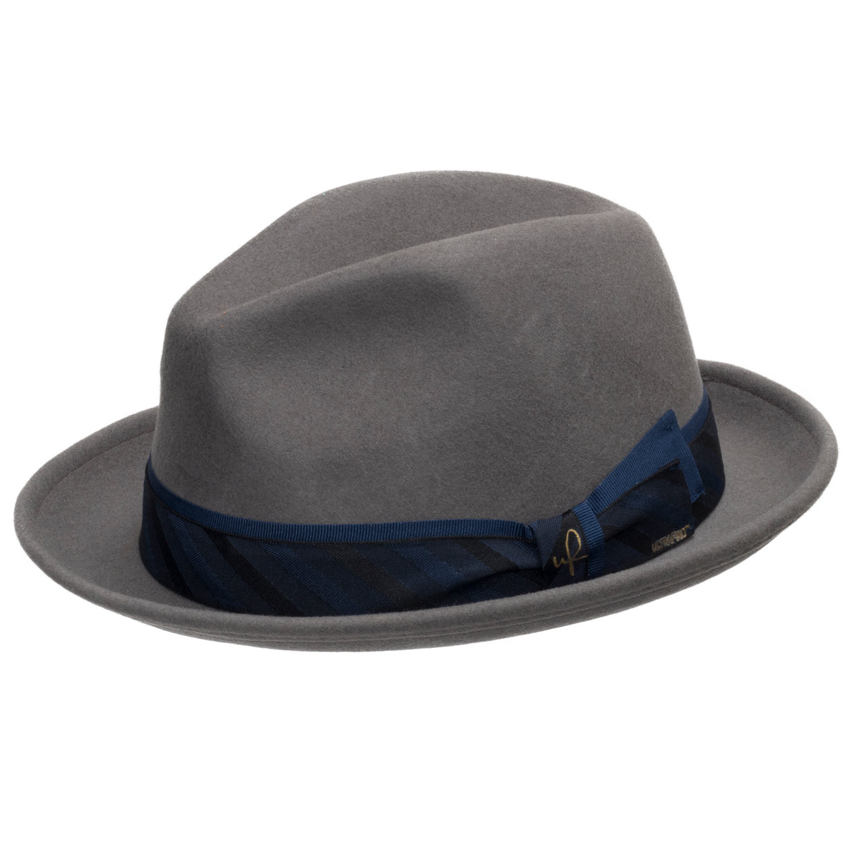 Chapeau Trilby Savone Petit Bord Gris Clair - Fabriqué En Italie, 100% Coton, Élégant Pour Homme Et Femme