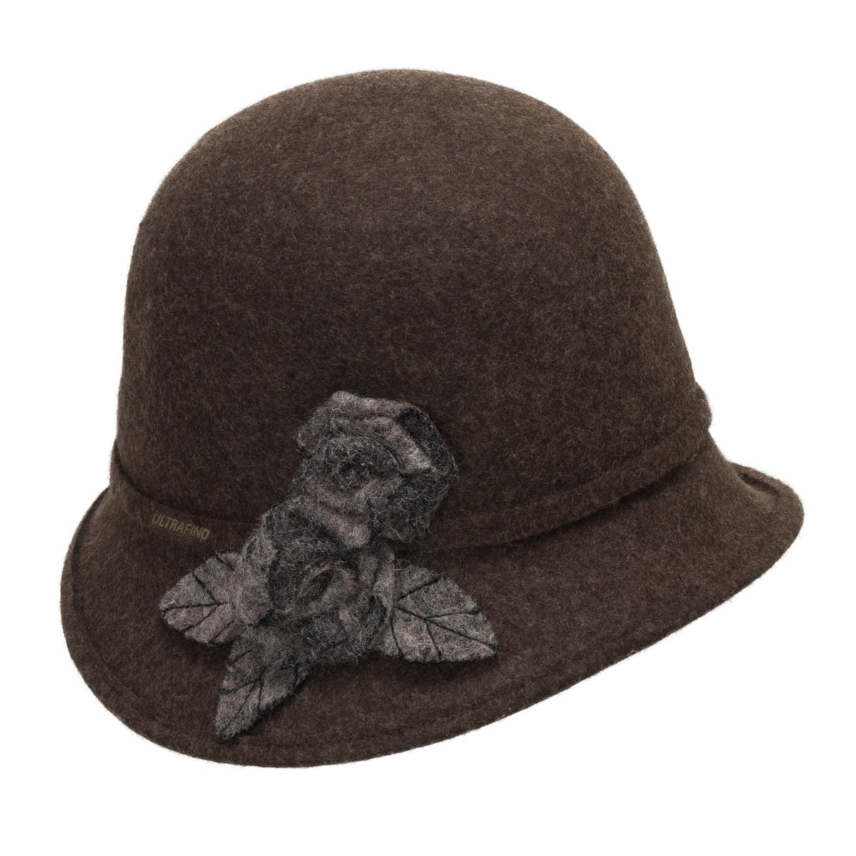 Vintage 60s Glamour Felts Brown Cloche Hat 1970s Neiman Marcus Cloche Hat | Faux Fur Fun main image 2