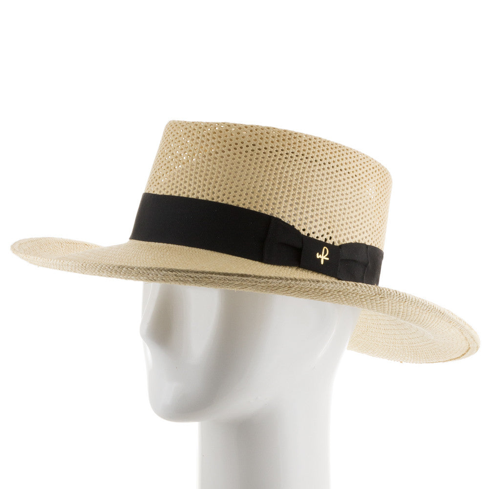 UTRAFINO Premium Travel Hatbox Montecristi Panama Hat, Wool or