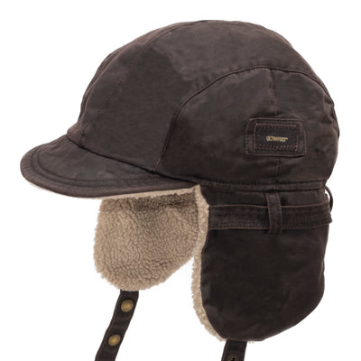 trapper hat with brim