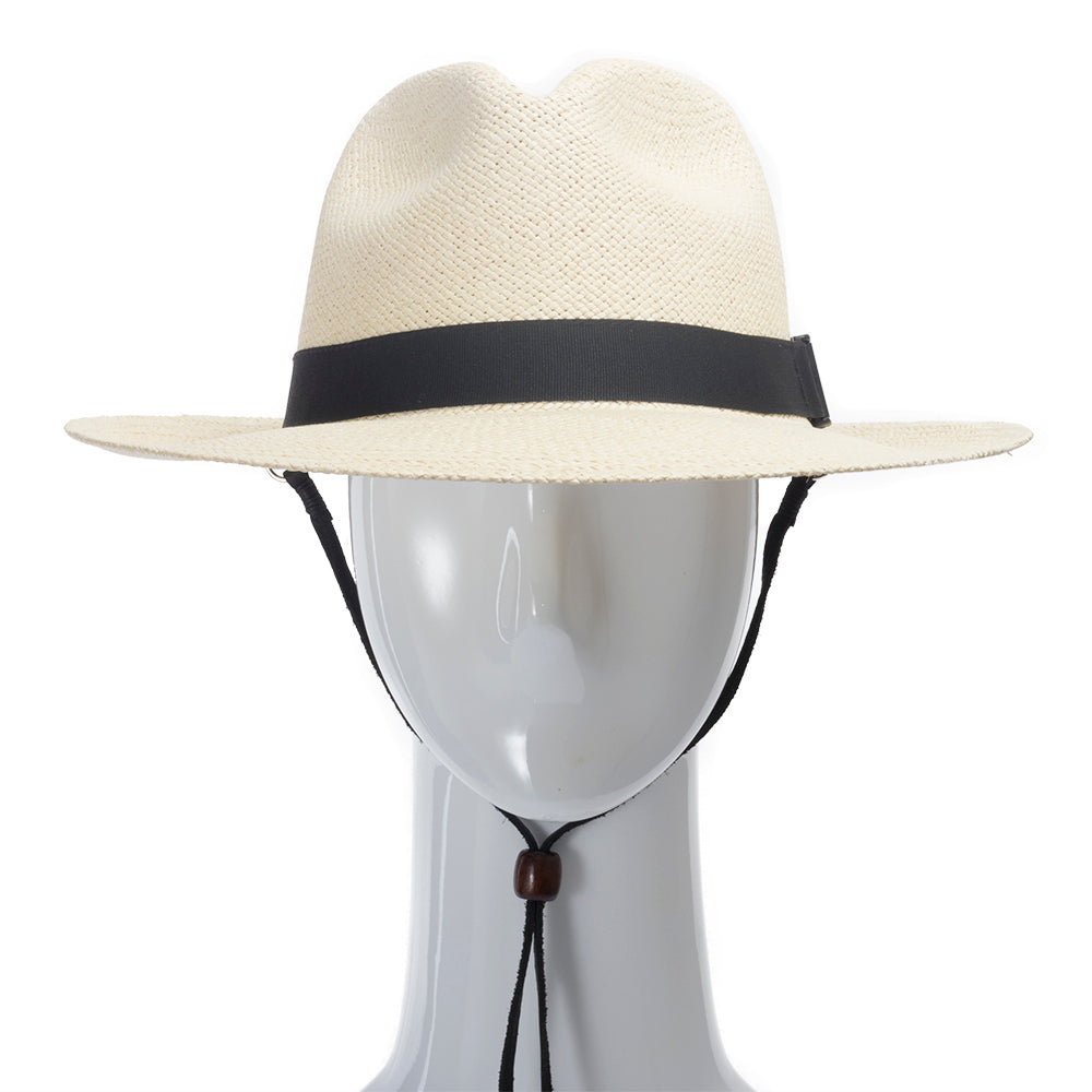 Natural with Black Leather Chin Strap