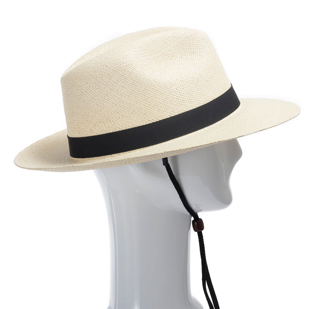 Natural with Black Leather Chin Strap