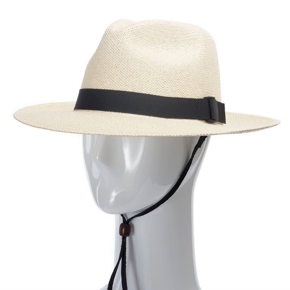 Natural with Black Leather Chin Strap