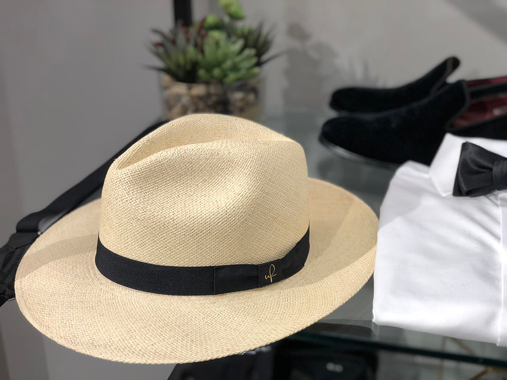 Natural with Black Hatband