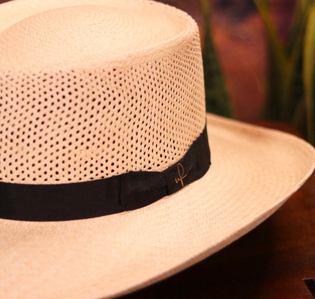 Kalama Panama Straw Gambler Hat